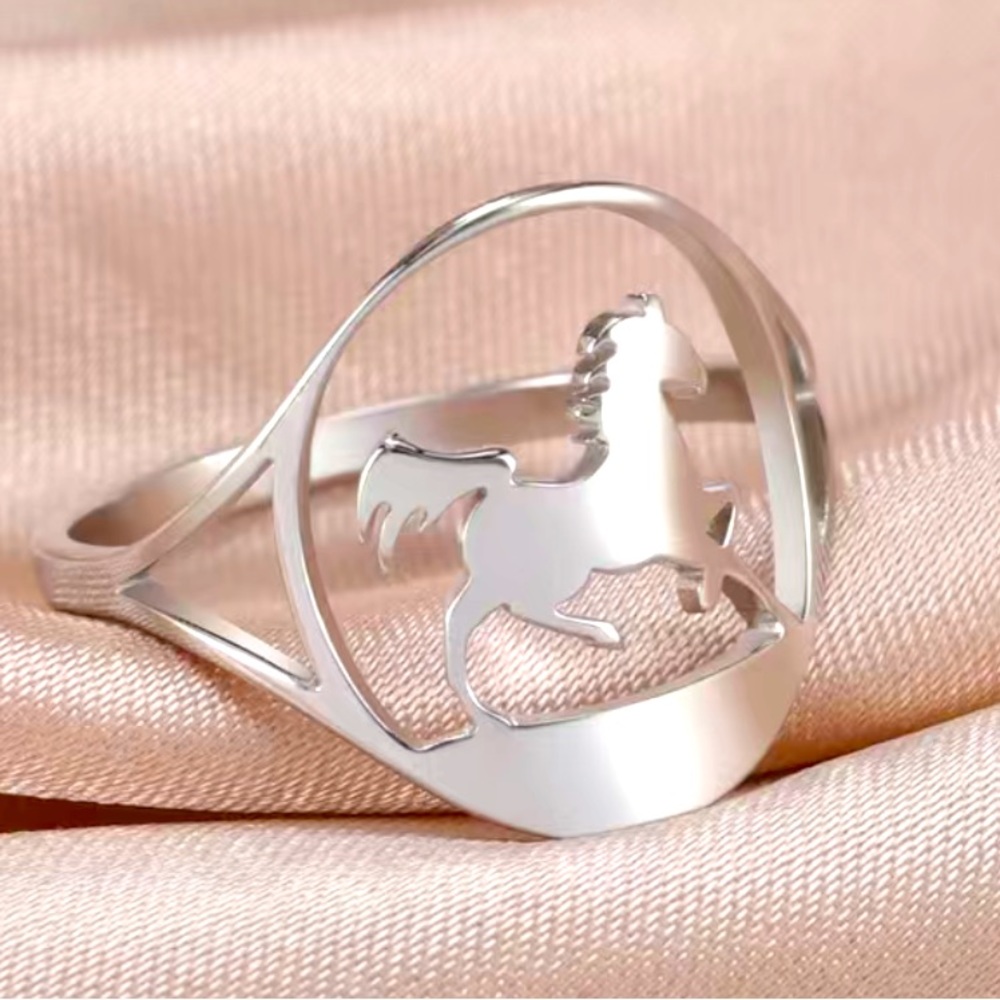 Silver Horse Ring